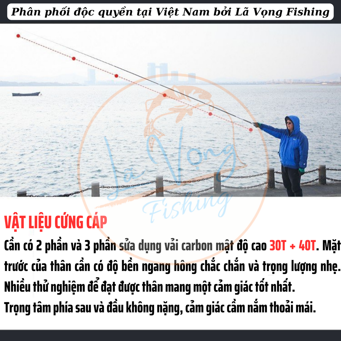 Cần Câu Fuyuan Tổng Hợp 517, Cần Câu Đơn Đài Hàng Chính Hãng