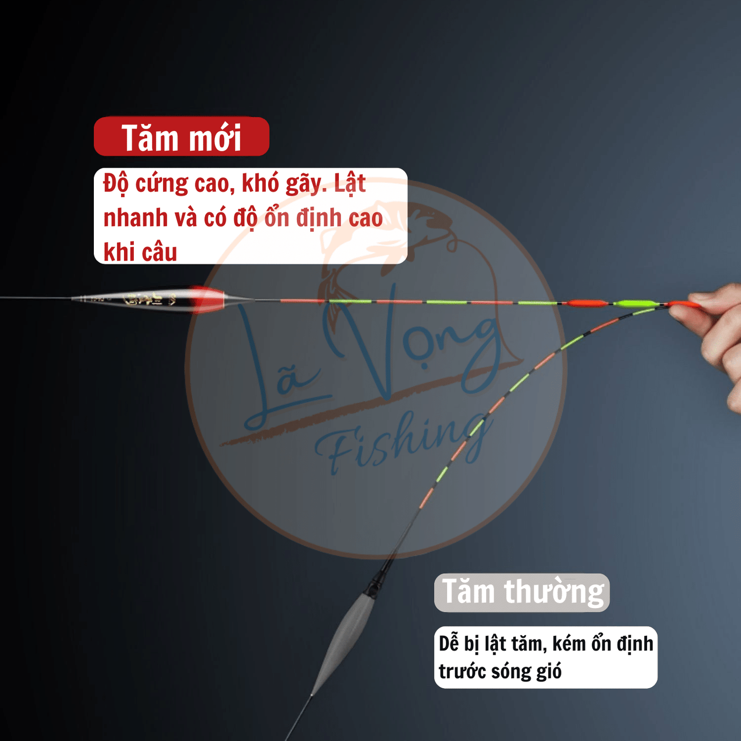 Phao nano Ngày - Đêm câu đài Xuyên Phong, Phao câu cá cao cấp Mã PA