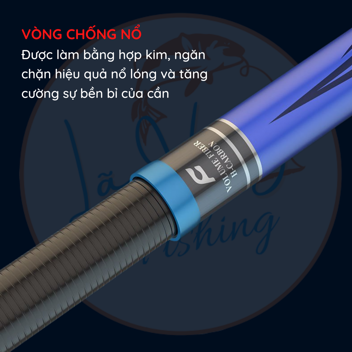 Cần Fuyuan Điên Phúc Hố Đen 8H-19i, Cần Câu Cá Đơn Đài Hàng Chính Hãng