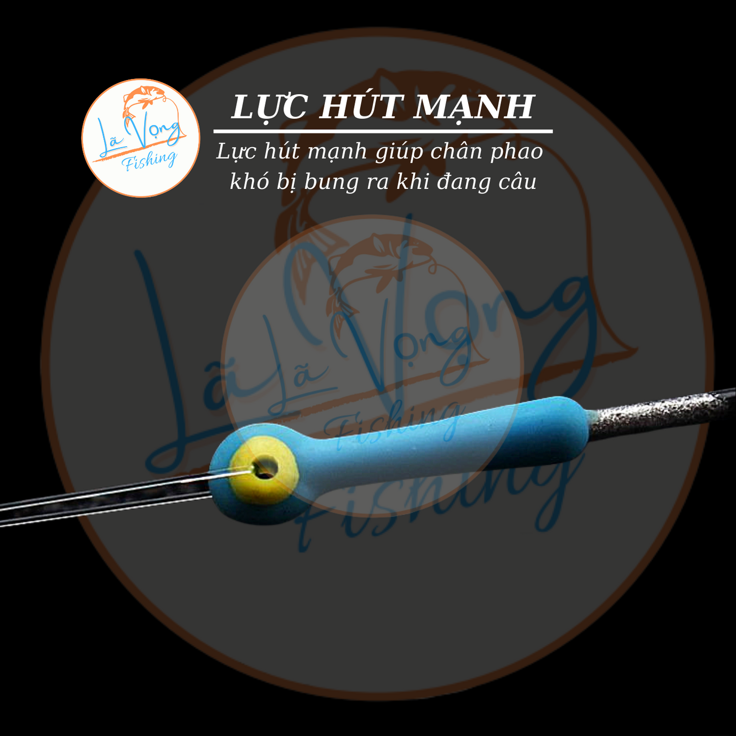Chân Cắm Phao Silicon AOHU Cao Cấp Xanh Đục - Lã Vọng FIshing