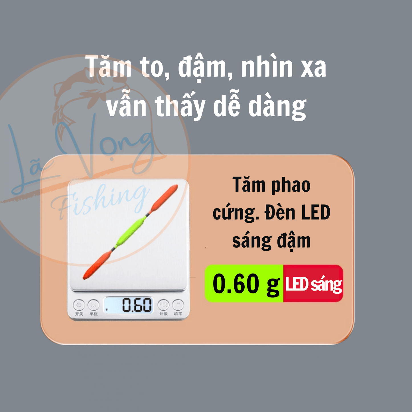 Phao nano Ngày - Đêm câu đài Xuyên Phong, Phao câu cá cao cấp Mã PA