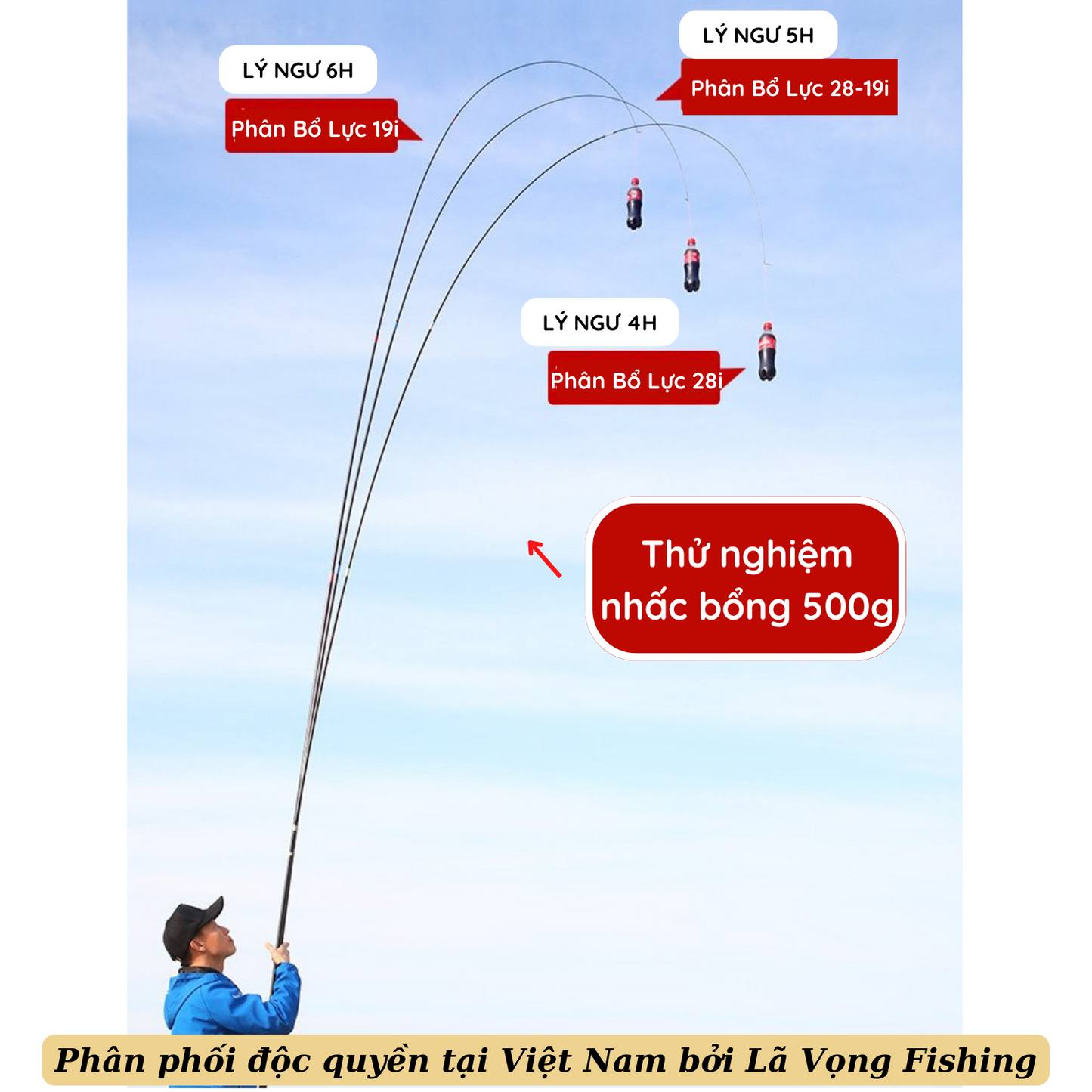 Cần câu FuYuan Điên Phúc Lý Ngư Siêu Nhẹ 4H, Cần câu đài bản hỗn hợp siêu nhẹ hàng chính hãng