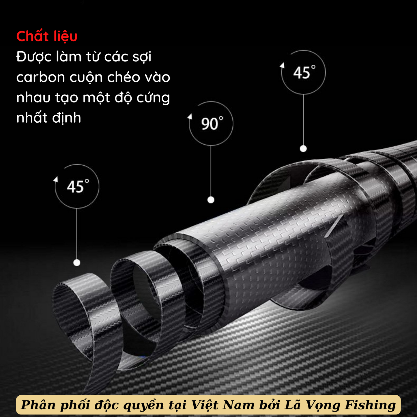 Cần câu FuYuan Điên Phúc Lý Ngư Siêu Nhẹ 4H, Cần câu đài bản hỗn hợp siêu nhẹ hàng chính hãng