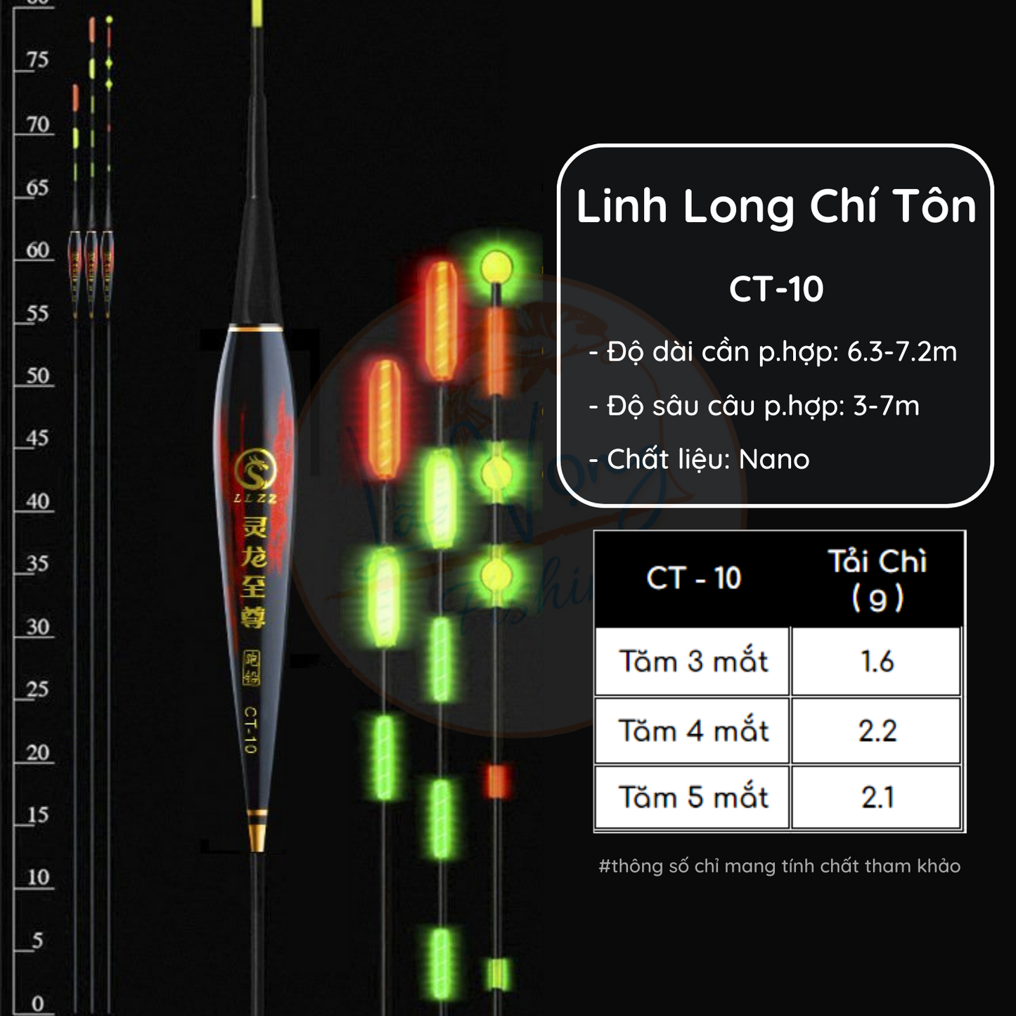 Phao hố đấu Ngày - Đêm Linh Long Chí Tôn, Phao câu đài săn hàng cao cấp tự cân