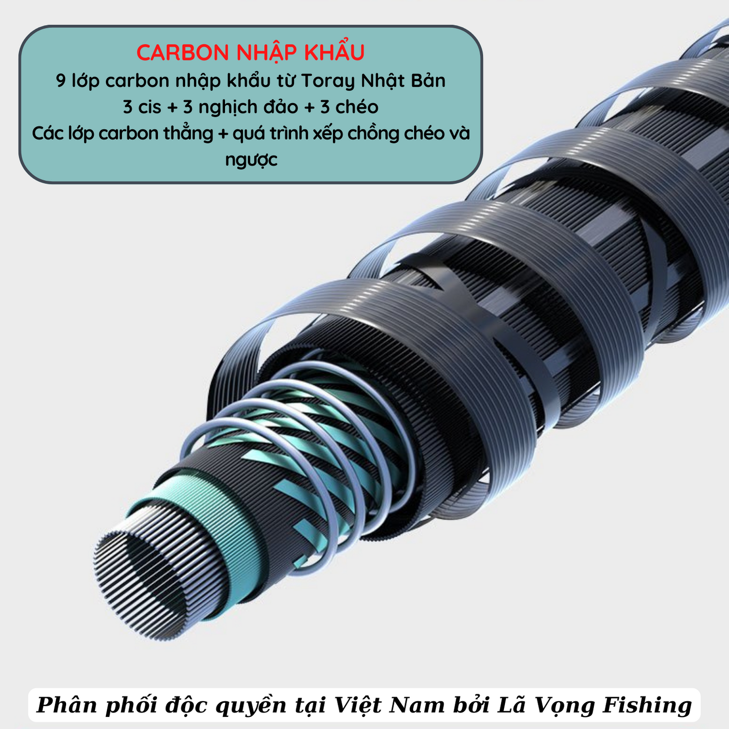 Cần câu FuYuan Đế Đạo Thái Khinh Lượng 28i, Cần câu đài bản hỗn hợp hàng chính hãng