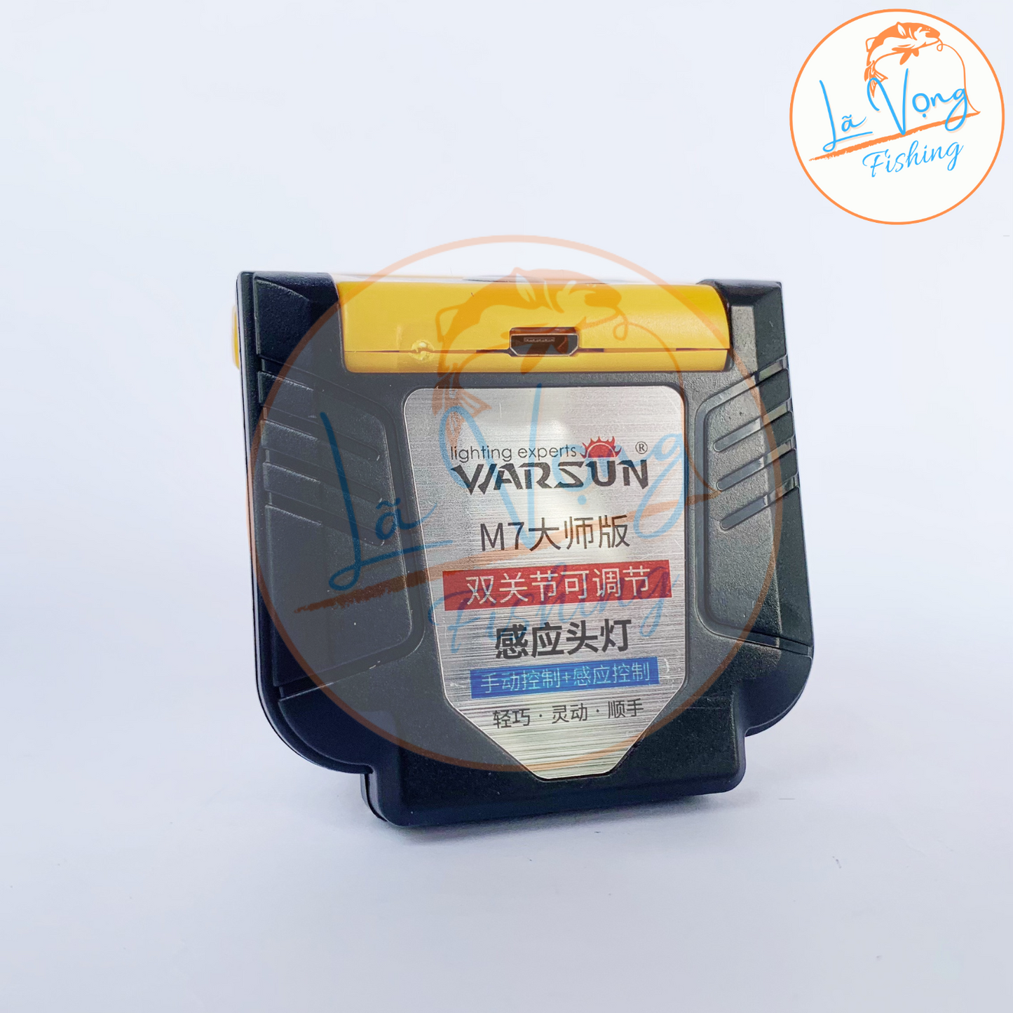 Đèn soi câu cá cắm trại VARSUN M7 Kẹp mũ - Đội đầu SIÊU SÁNG Pin lâu