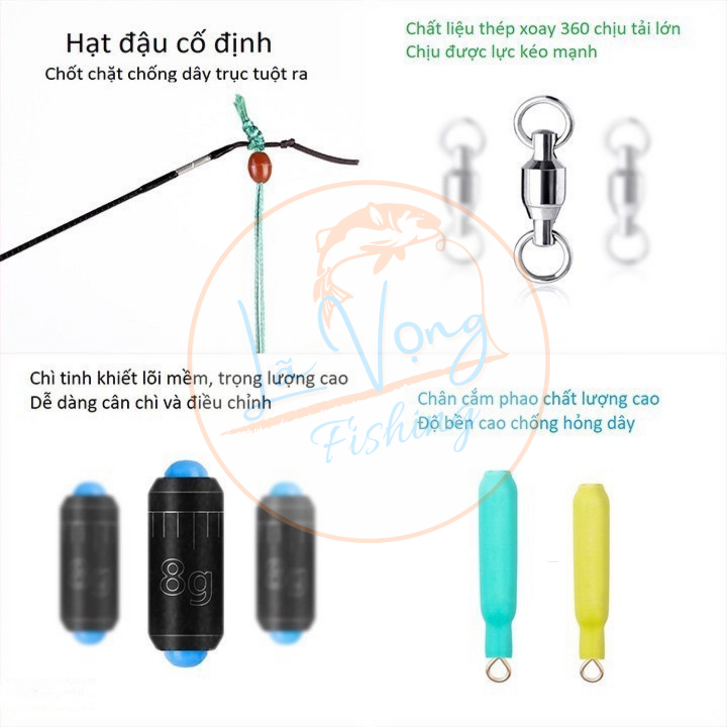 Trục Câu Đài Buộc Sẵn Nylon Cao Cấp Long Vương, Trục Săn Hàng Chuyên Câu Cá Lớn Bọc Silicon Siêu Bền