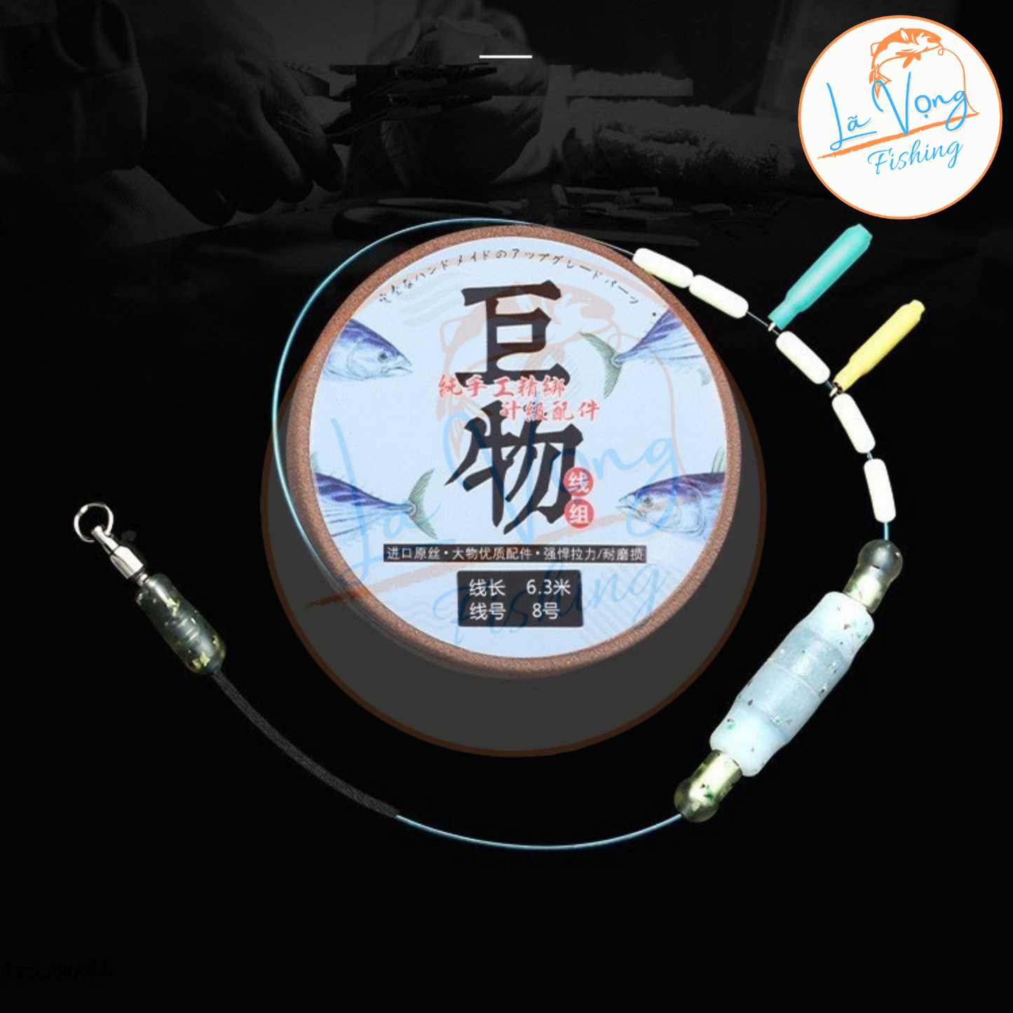 Trục Câu Đài Buộc Sẵn Nylon Cao Cấp Long Vương, Trục Săn Hàng Chuyên Câu Cá Lớn Bọc Silicon Siêu Bền