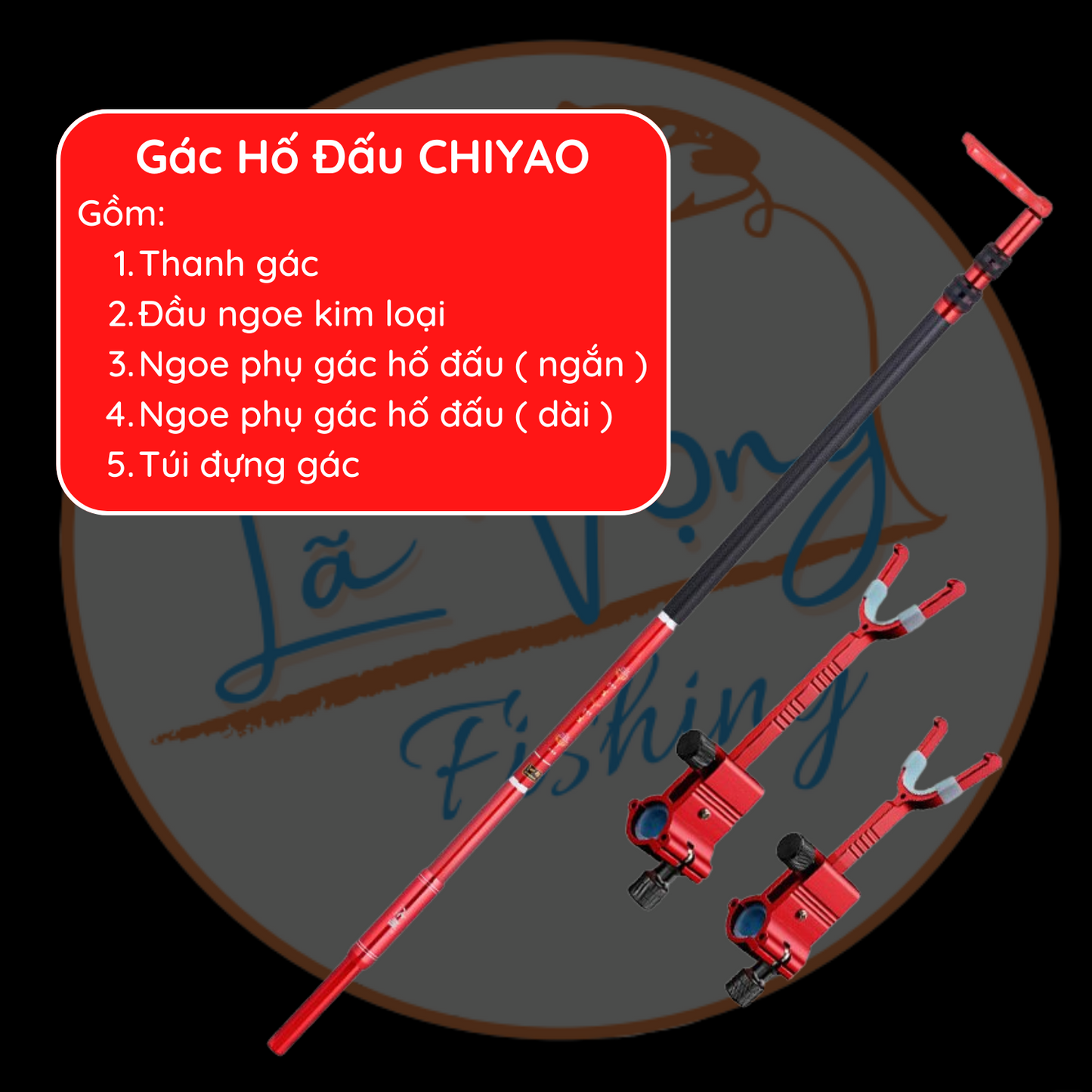 Gác Hố Đấu Săn Hàng CY 3m và 3m7, Gác Cần Câu Đài