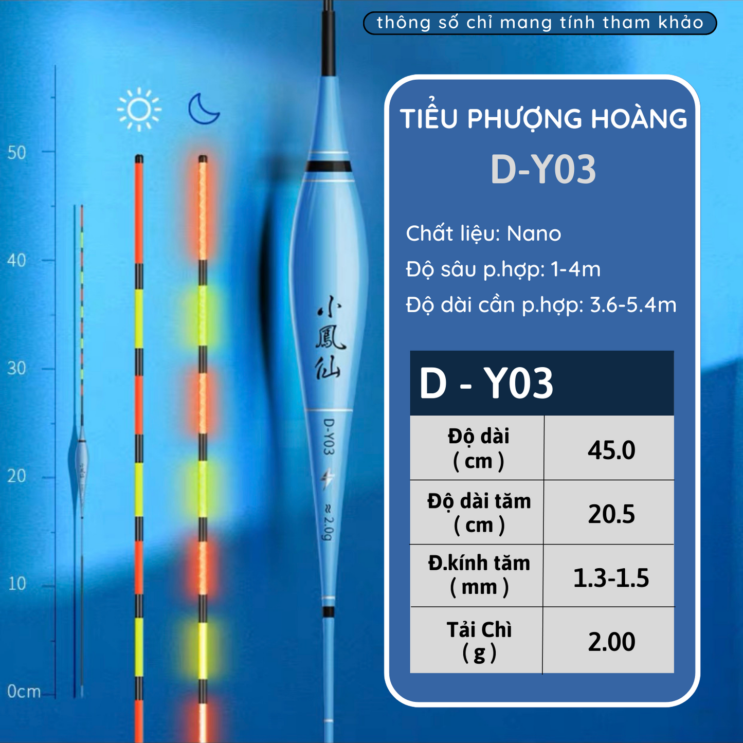 Phao Nano Câu Đài Ngày - Đêm Tiểu Phượng Hoàng D-Y