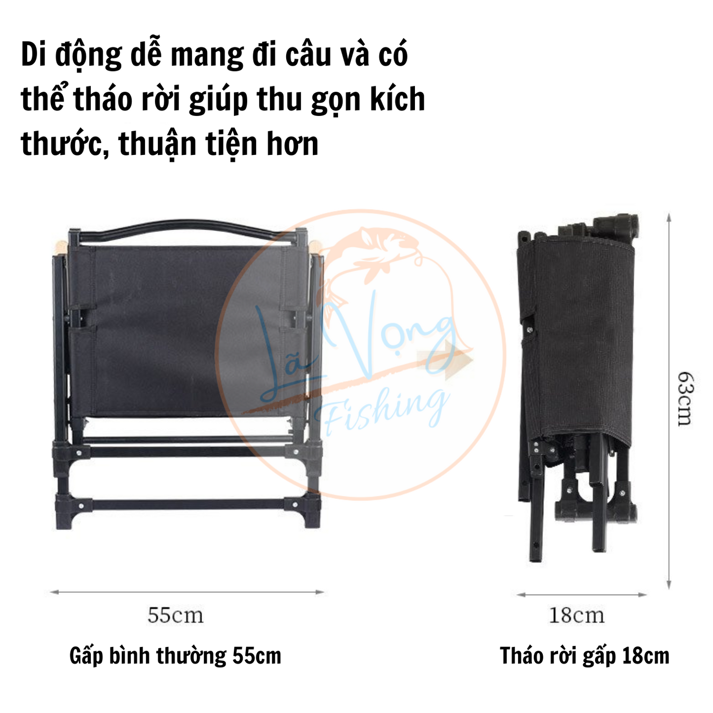 Ghế săn hàng câu đài TIANYE có thể gấp gọn và tháo rời, dễ dàng mang theo