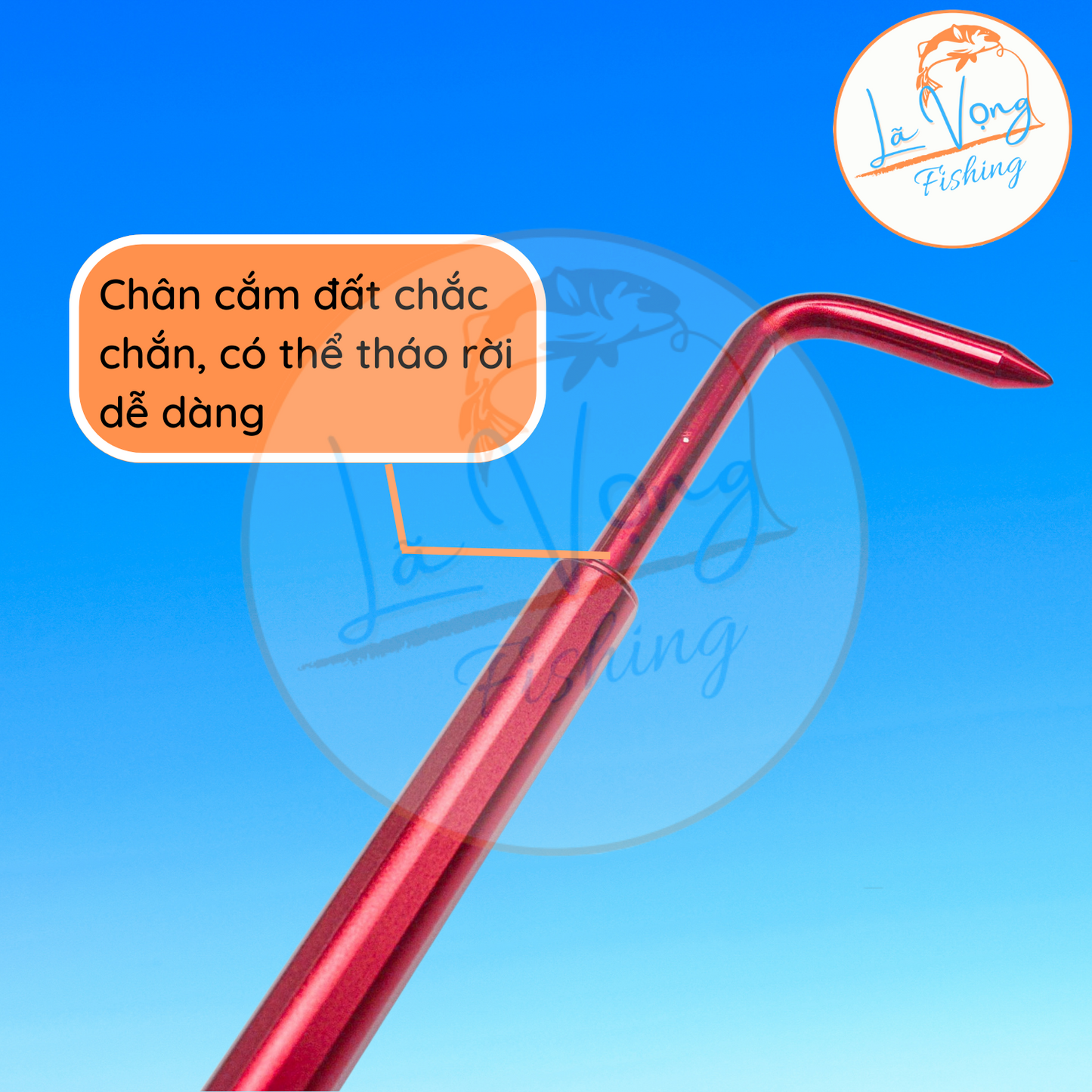 Gác cần phụ chống gió thân carbon ốc hợp kim chống rỉ dài 2m1