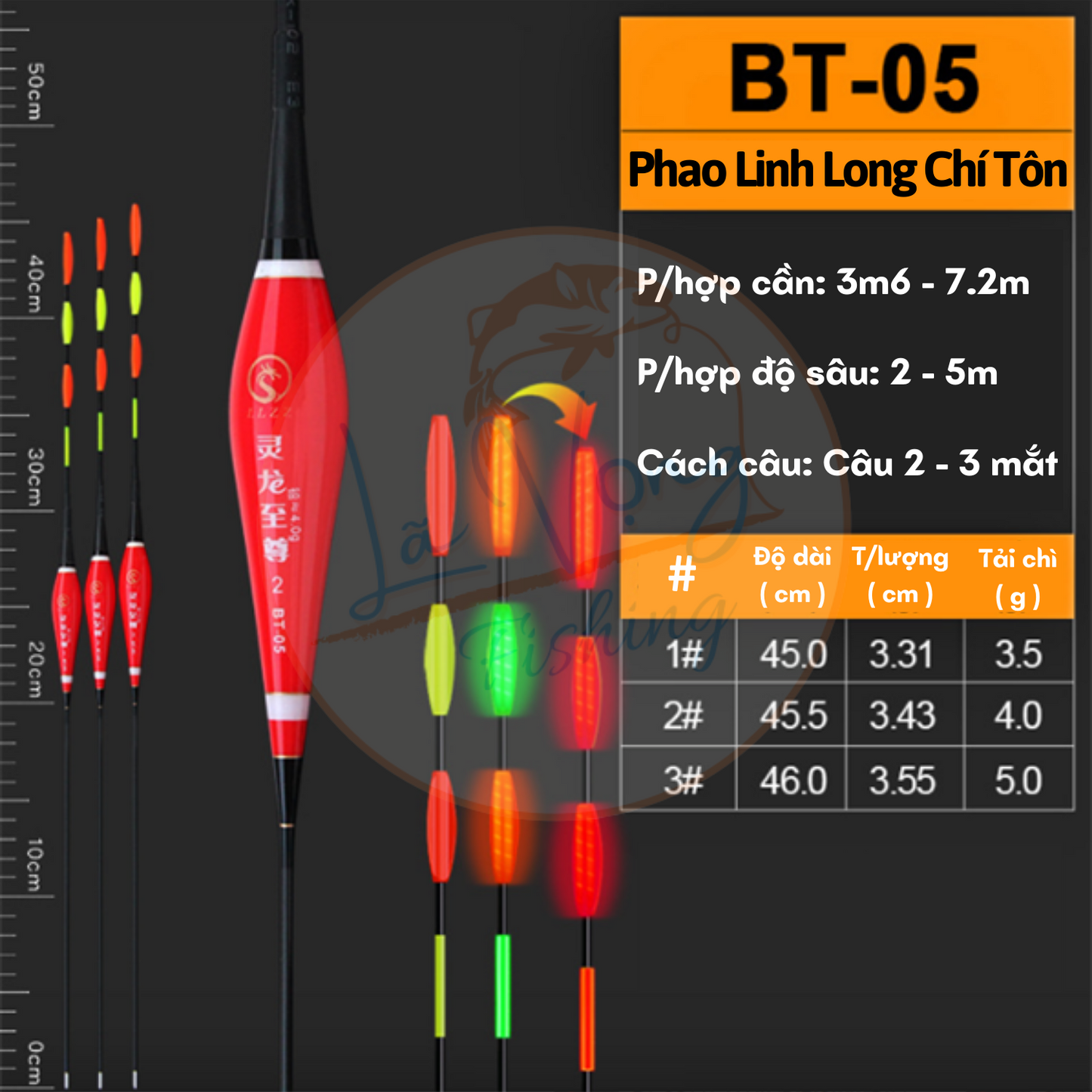 Phao Linh Long Chí Tôn Ngày - Đêm, Mã BT - Phao Câu Đài Cao Cấp