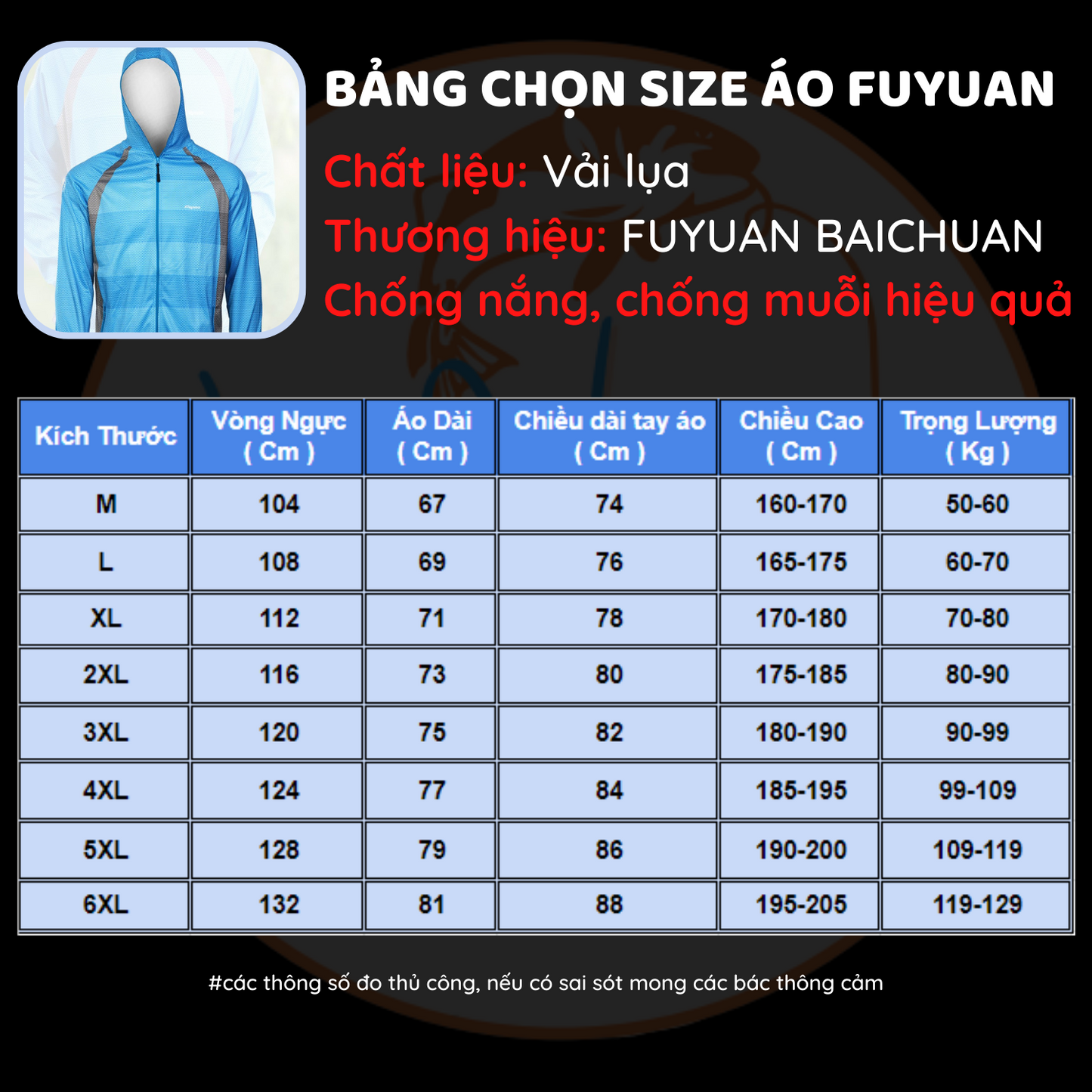 Quần Áo chống nắng, áo câu cá chính hãng Fuyuan