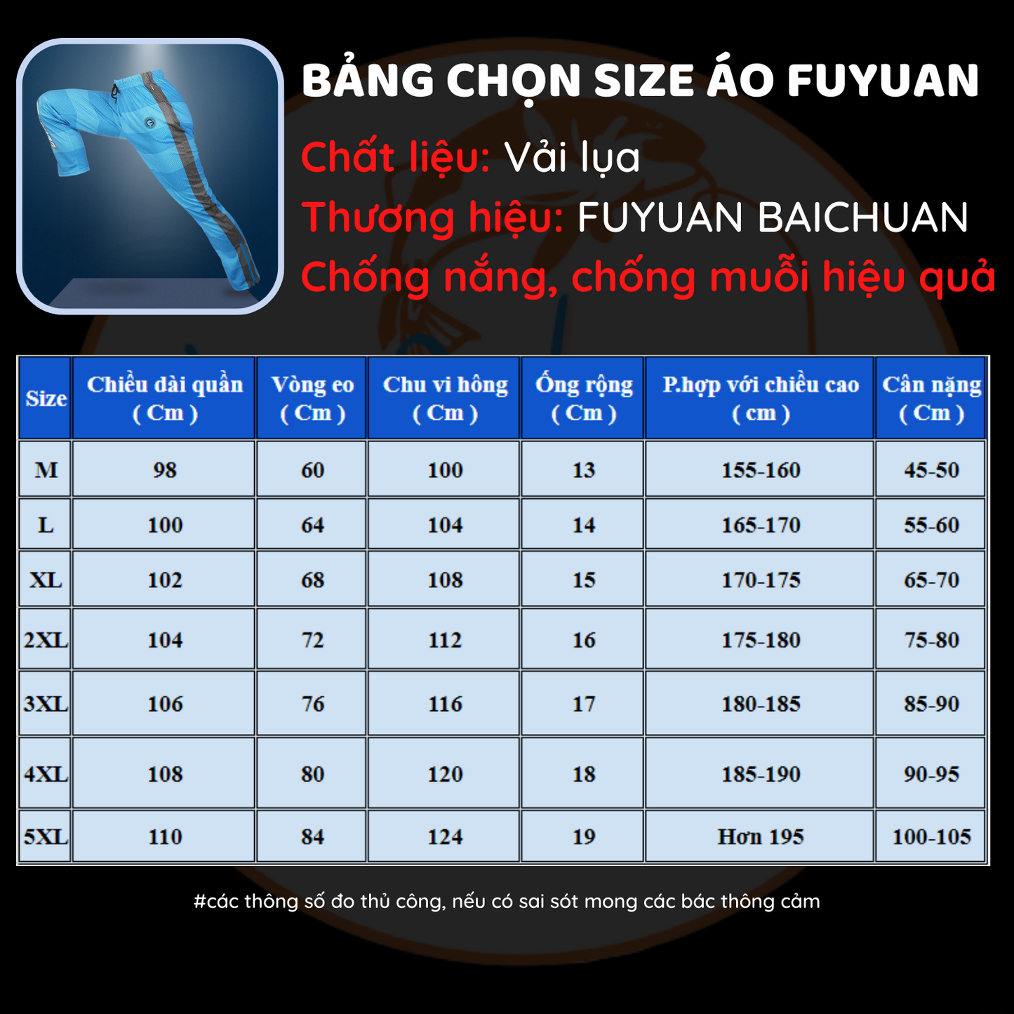 Quần Áo chống nắng, áo câu cá chính hãng Fuyuan